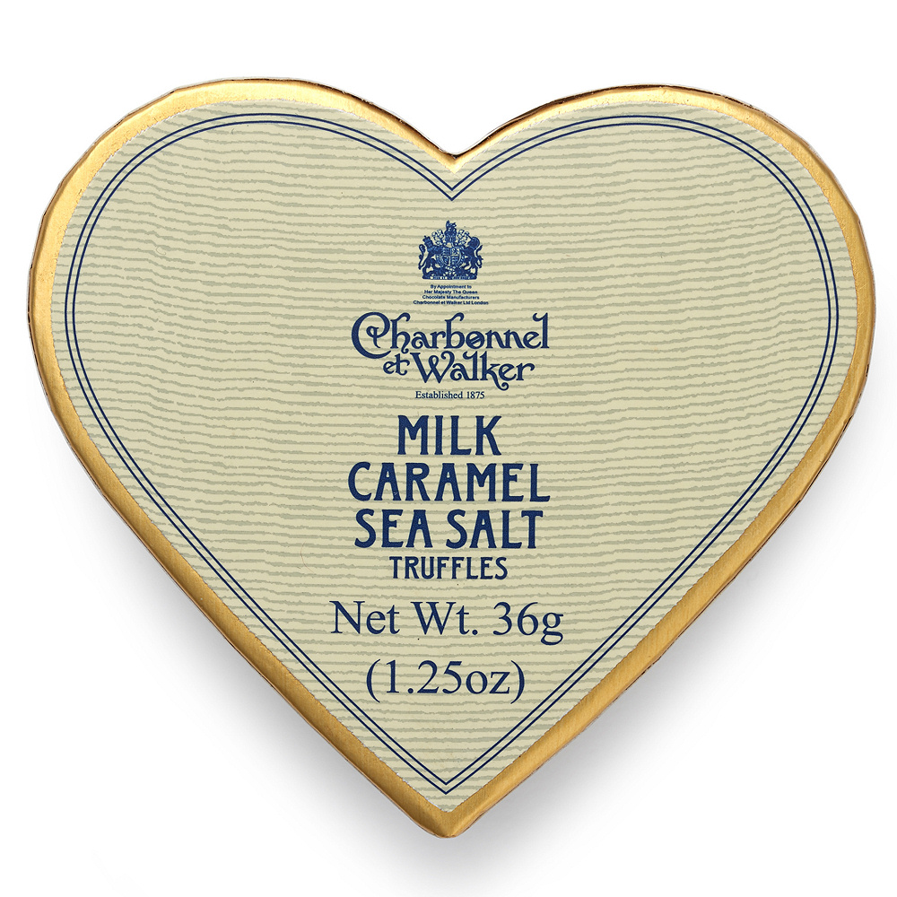 Milk Sea Salt Caramel Chocolate Truffles – Cream Mini Heart