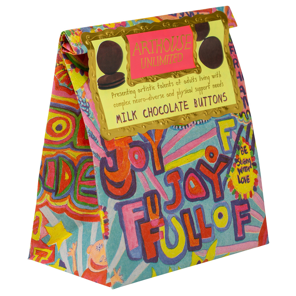 Arthouse Chocolate, Full of Joy – Milk Chocolate Buttons - Image 2