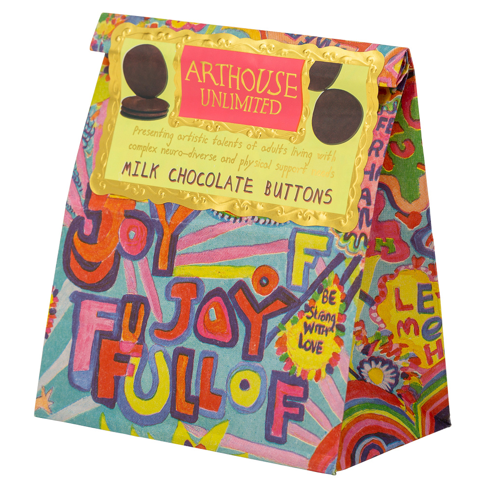 Arthouse Chocolate, Full of Joy – Milk Chocolate Buttons - Image 3