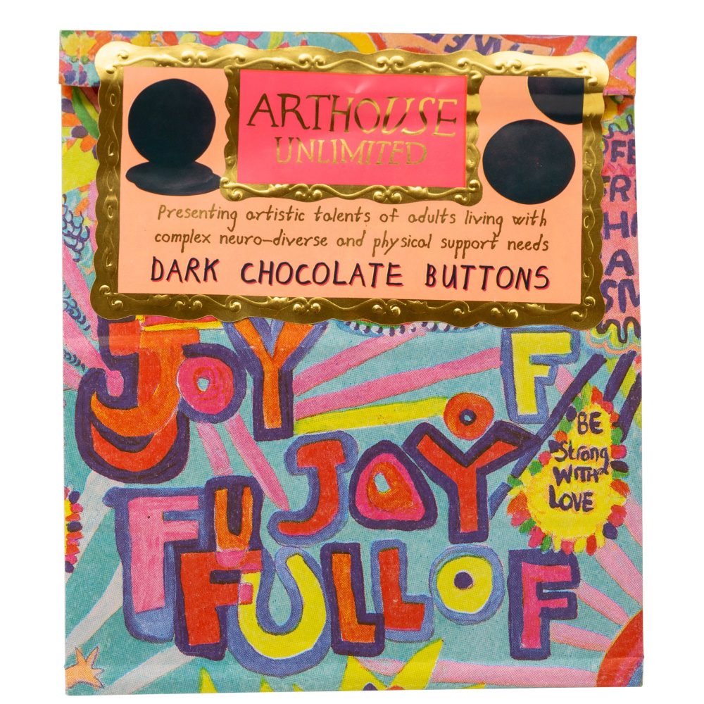 Arthouse Chocolate, Full of Joy – Dark Chocolate Buttons
