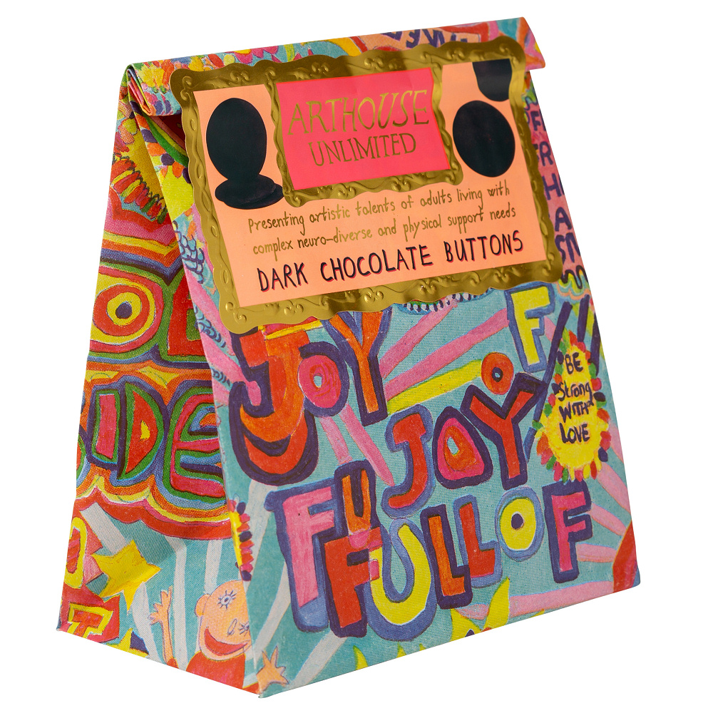 Arthouse Chocolate, Full of Joy – Dark Chocolate Buttons - Image 2