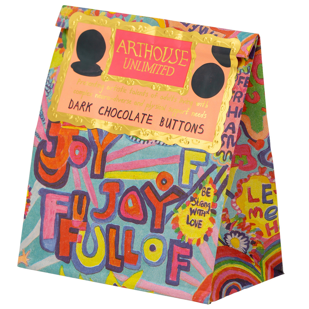 Arthouse Chocolate, Full of Joy – Dark Chocolate Buttons - Image 3