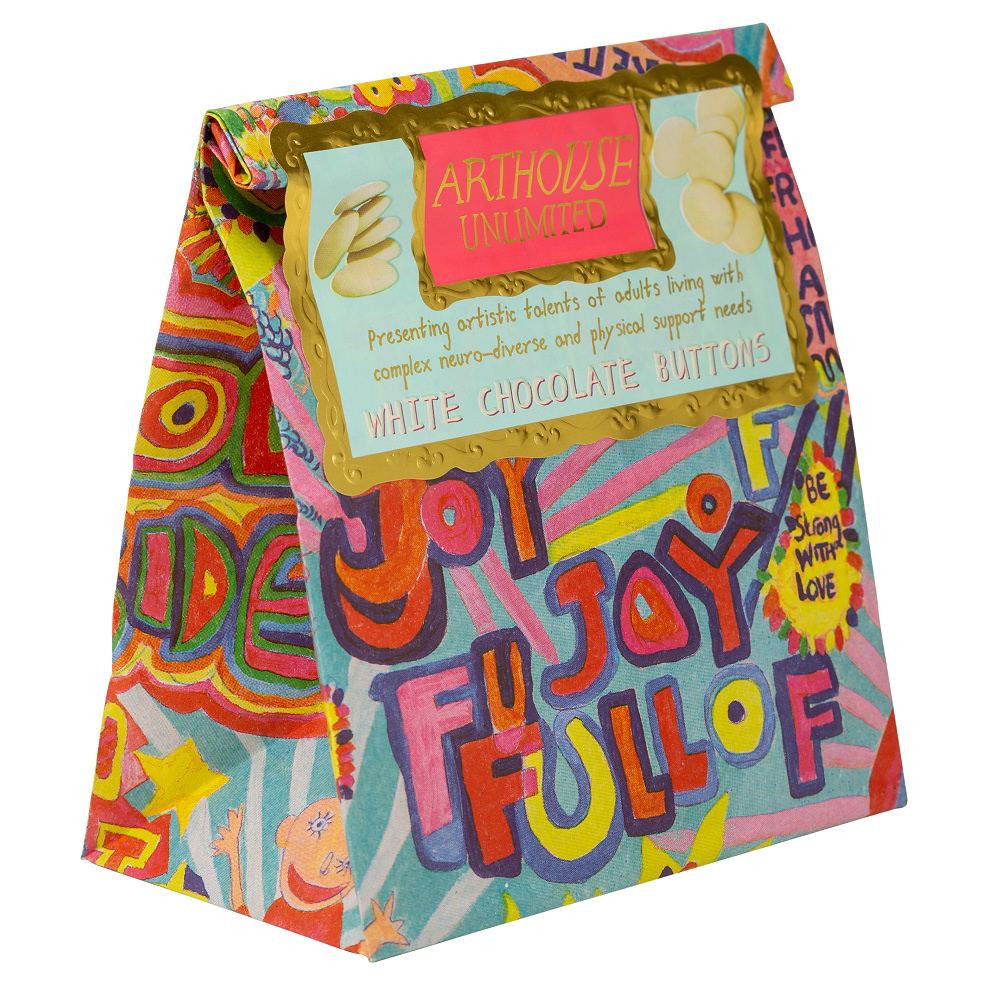 Arthouse Chocolate, Full of Joy – White Chocolate Buttons - Image 2
