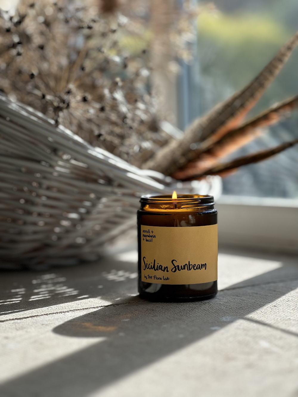 Sicilian Sunbeam Coconut & Rapeseed Wax Candle. Neroli, Mandarin & Basil - Image 2