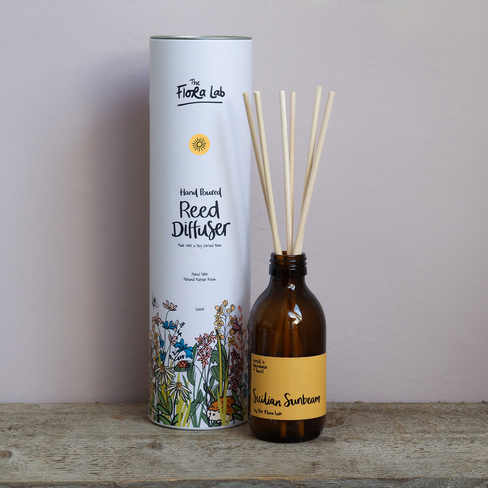 Sicilian Sunbeam Coconut & Rapeseed Diffuser - Neroli, Mandarin and Basil