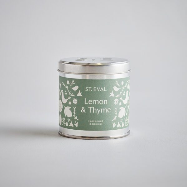 St Eval Lemon & Thyme Tin Candle