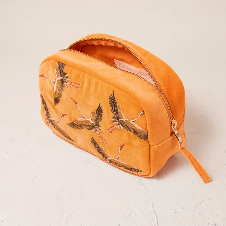 Cranes Makeup Bag