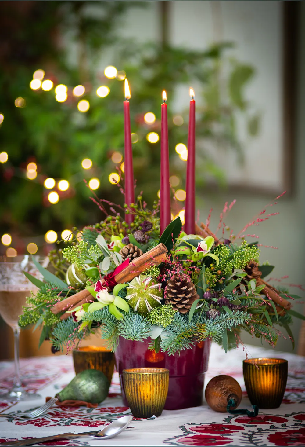 3-Candle Table Arrangement