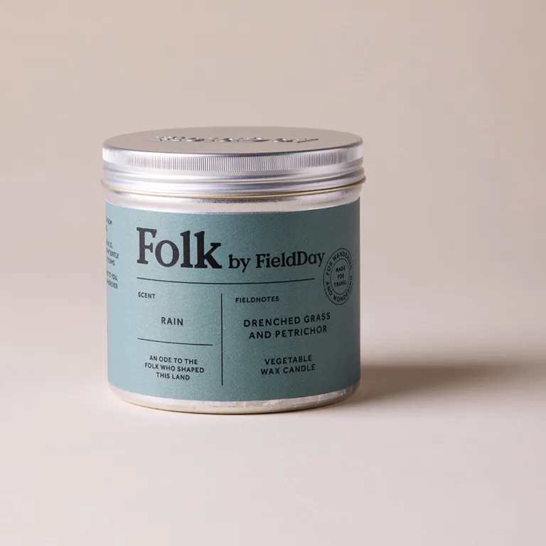Rain Folk Tin Candle